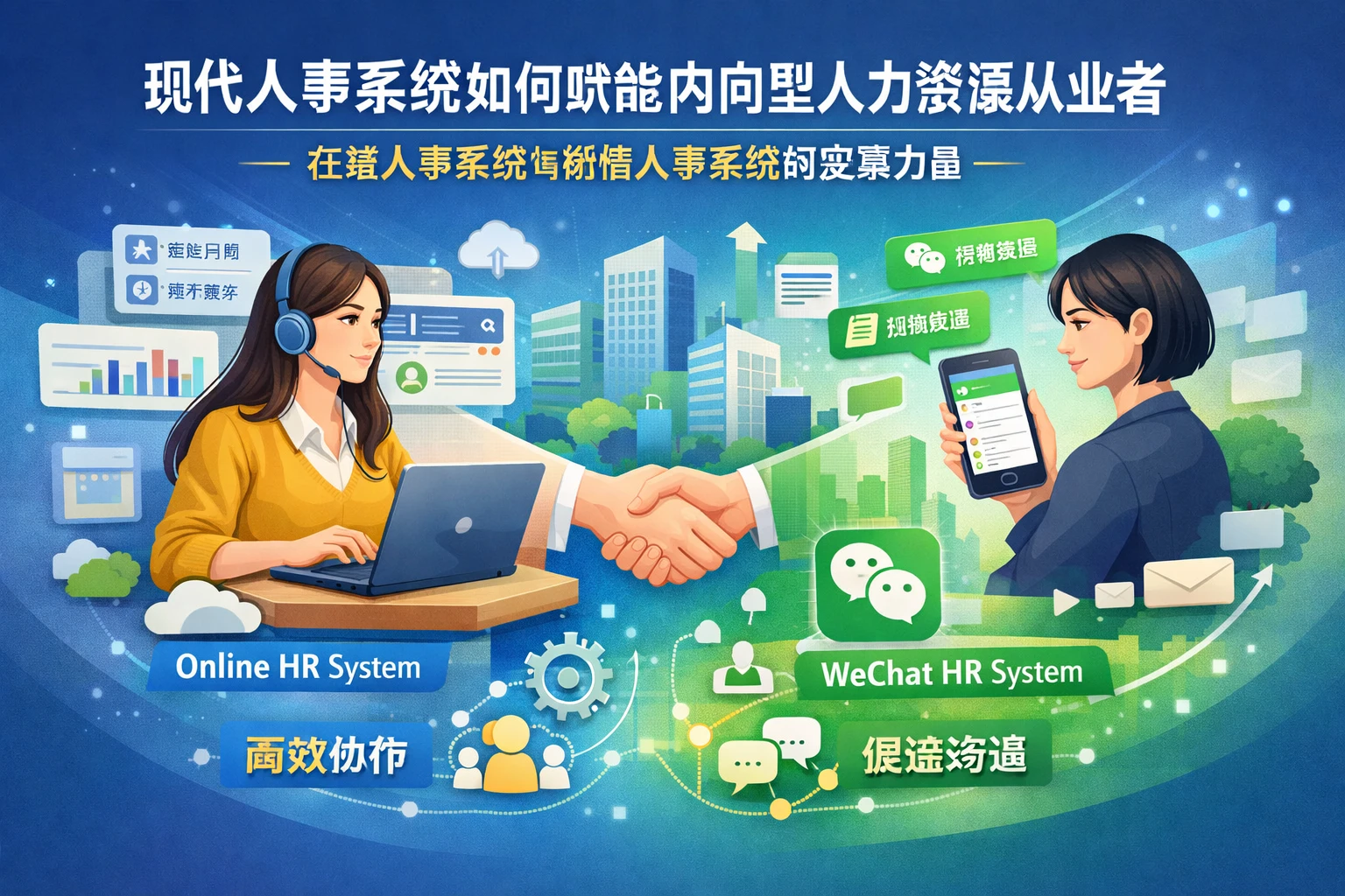 现代人事系统如何赋能内向型人力资源从业者：在线人事系统与微信人事系统的变革力量