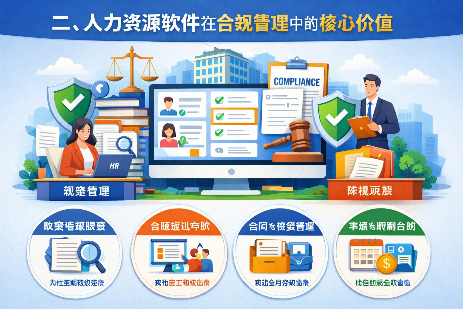 二、人力资源软件在合规管理中的核心价值