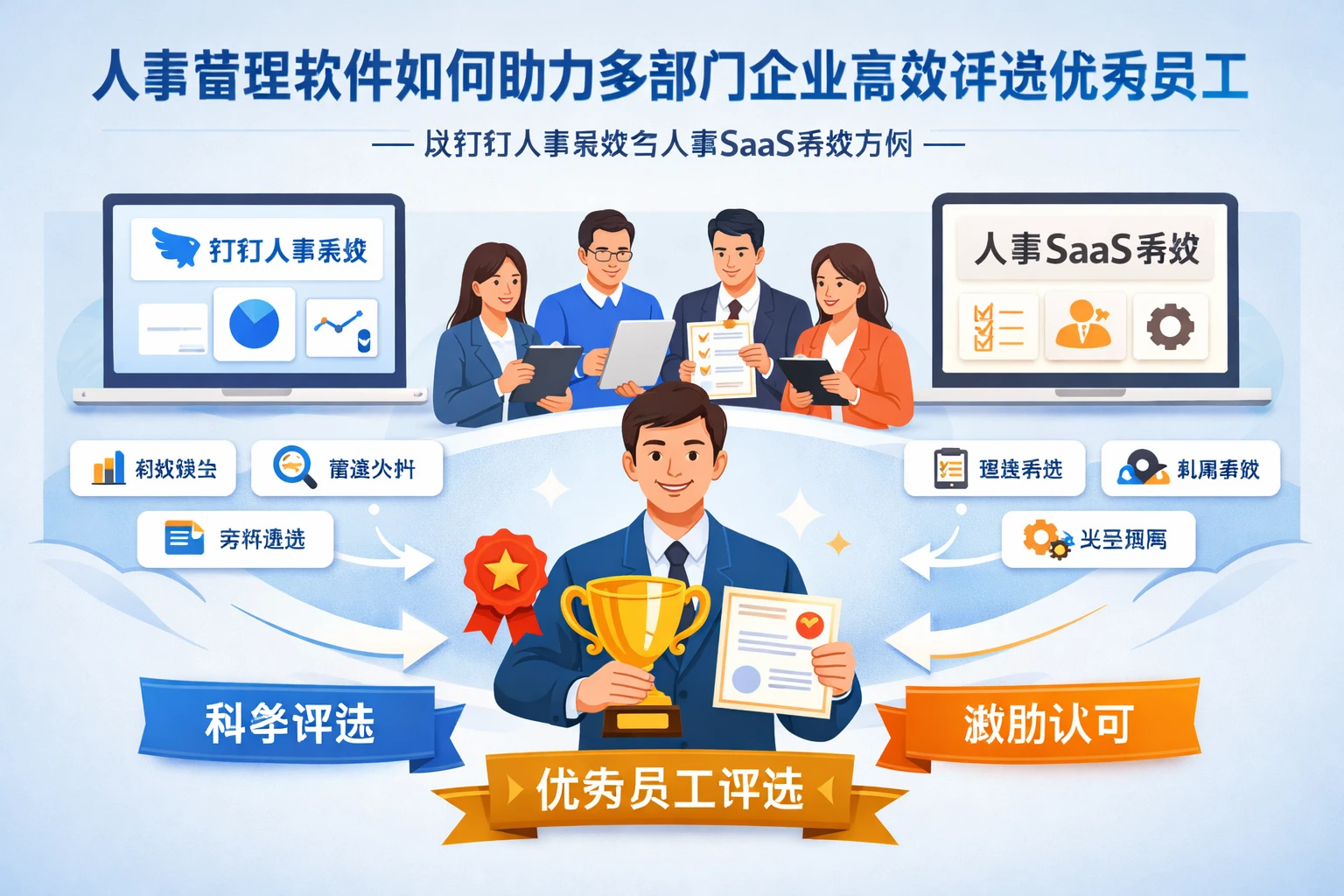 人事管理软件如何助力多部门企业高效评选优秀员工——以钉钉人事系统与人事SaaS系统为例