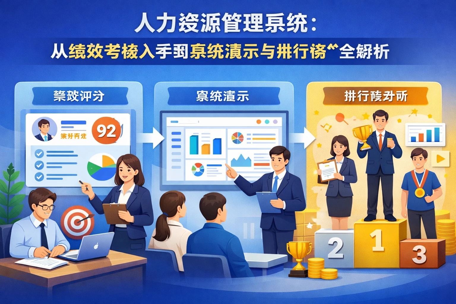 人力资源管理系统:从绩效考核入手到系统演示与排行榜全解析