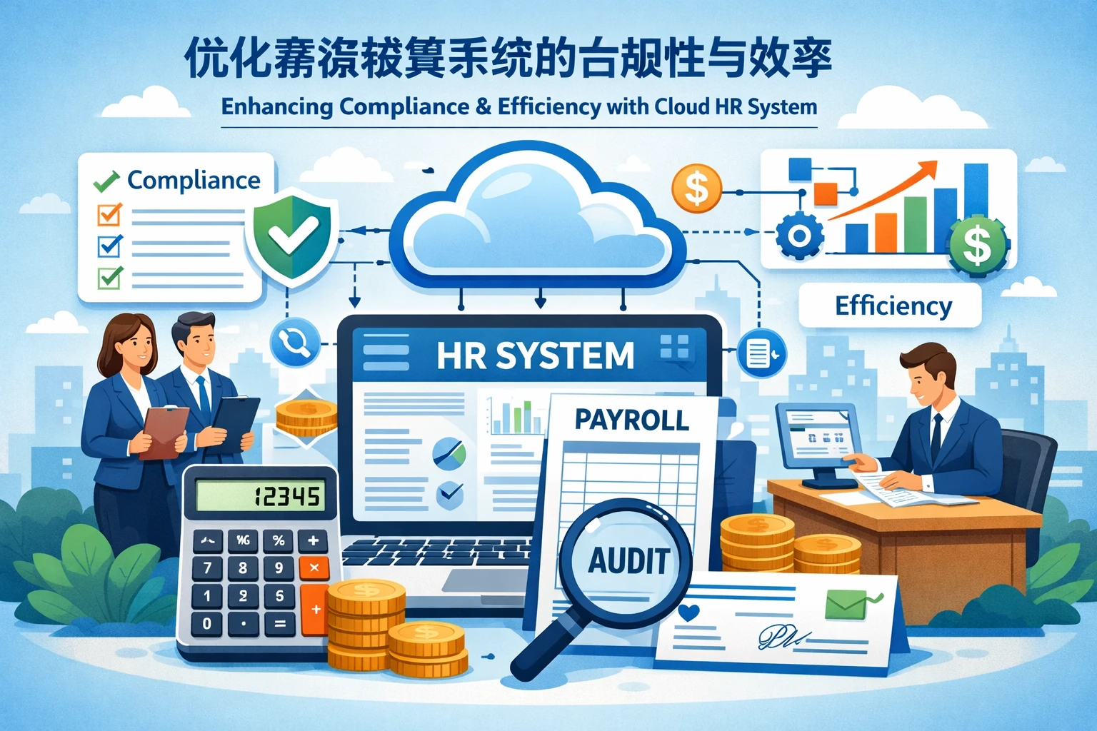 人事管理系统如何通过云端HR系统优化薪资核算系统的合规性与效率