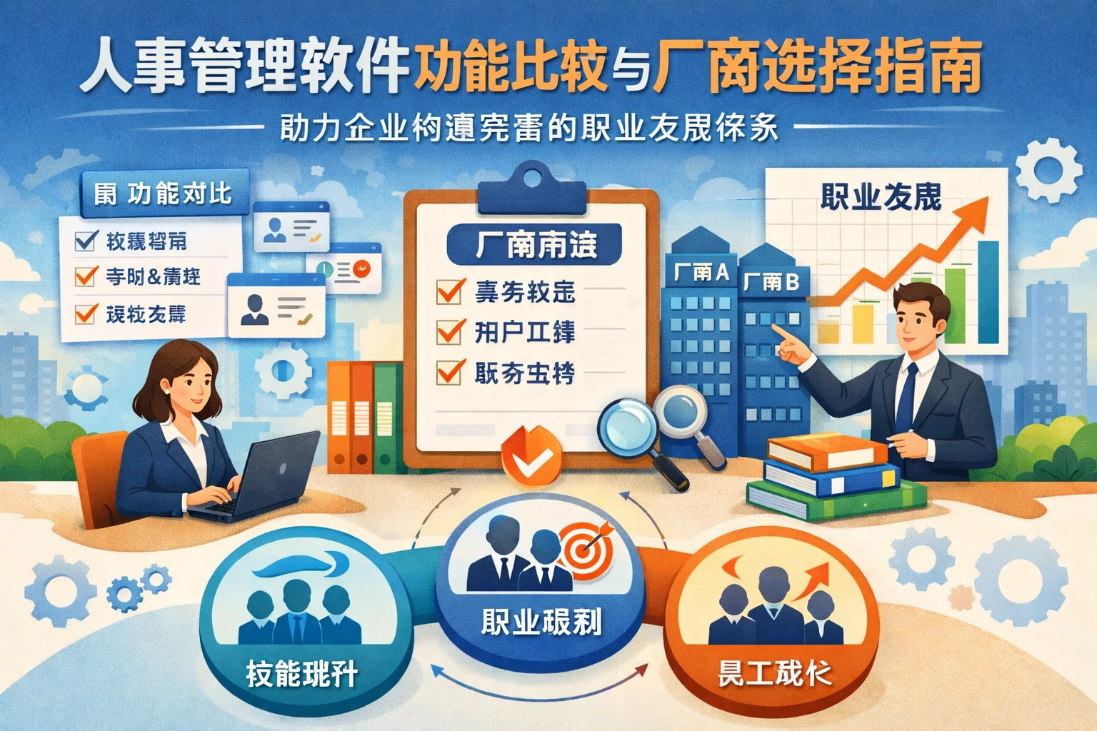 人事管理软件功能比较与厂商选择指南：助力企业构建完善的职业发展体系