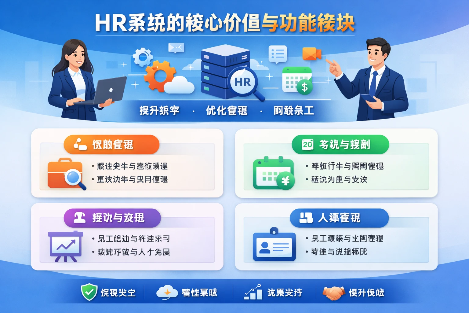HR系统的核心价值与功能模块