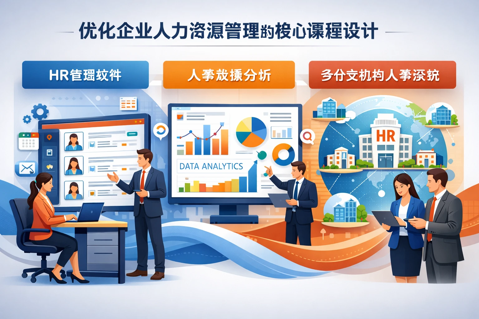 优化企业人力资源管理的核心课程设计：HR管理软件、人事数据分析系统与多分支机构人事系统