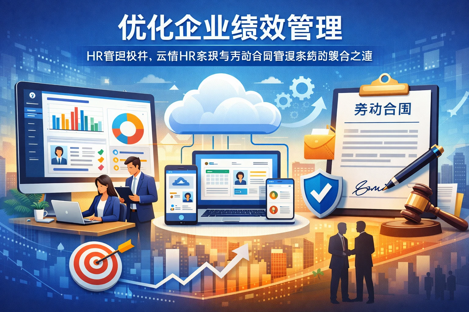 优化企业绩效管理:HR管理软件、云端HR系统与劳动合同管理系统的整合之道