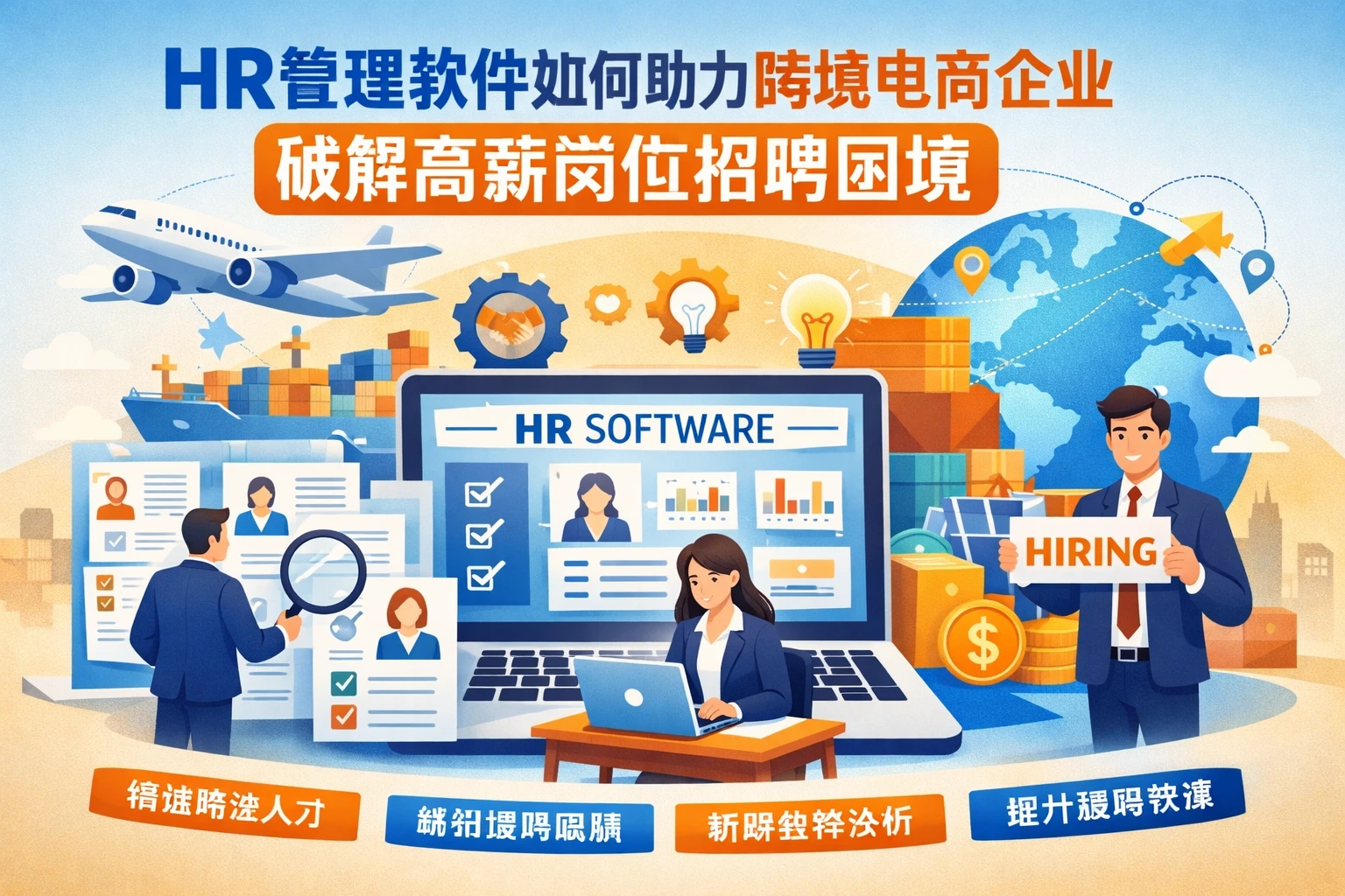 HR管理软件如何助力跨境电商企业破解高薪岗位招聘困境