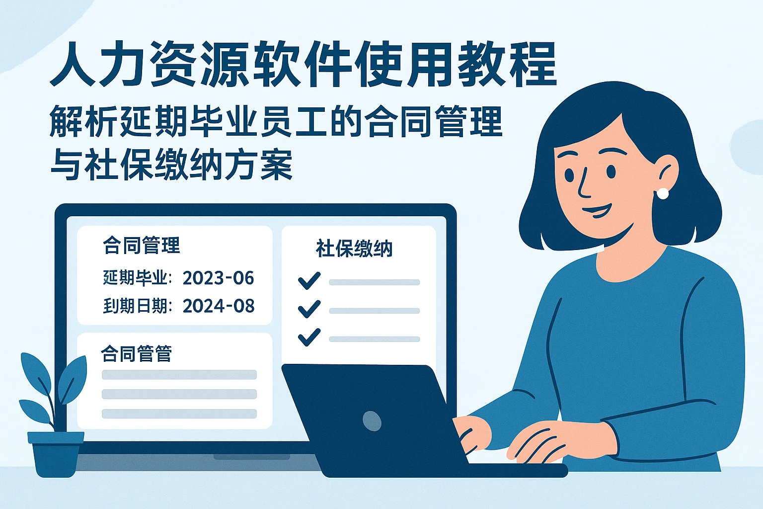 人力资源软件使用教程：解析延期毕业员工的合同管理与社保缴纳方案