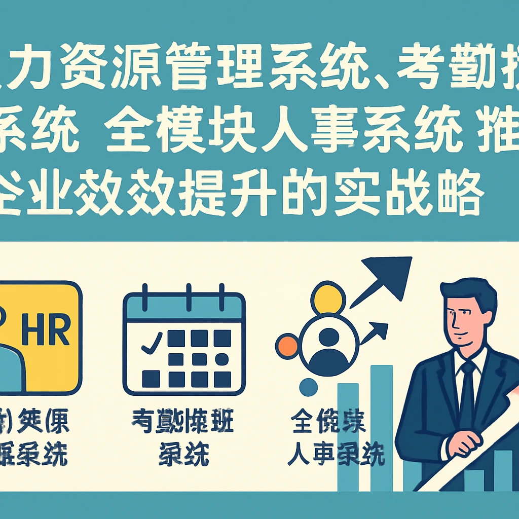 人力资源管理系统、考勤排班系统与全模块人事系统：推动企业绩效改进的实战策略