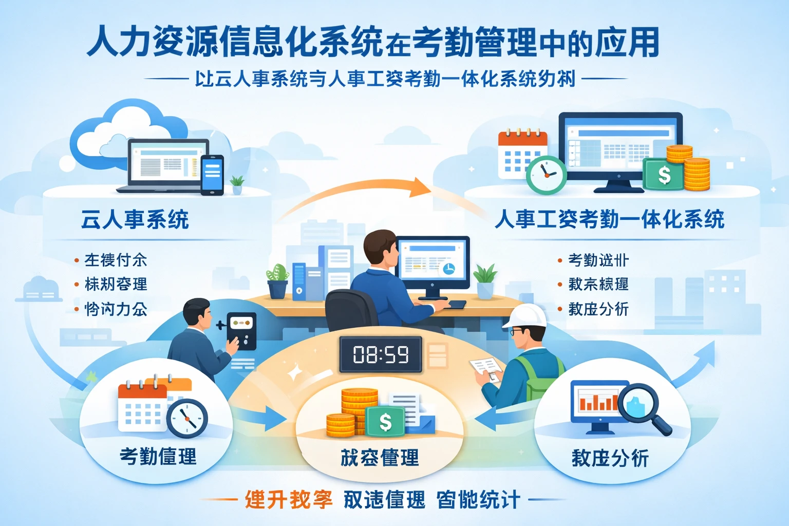 人力资源信息化系统在考勤管理中的应用——以云人事系统与人事工资考勤一体化系统为例