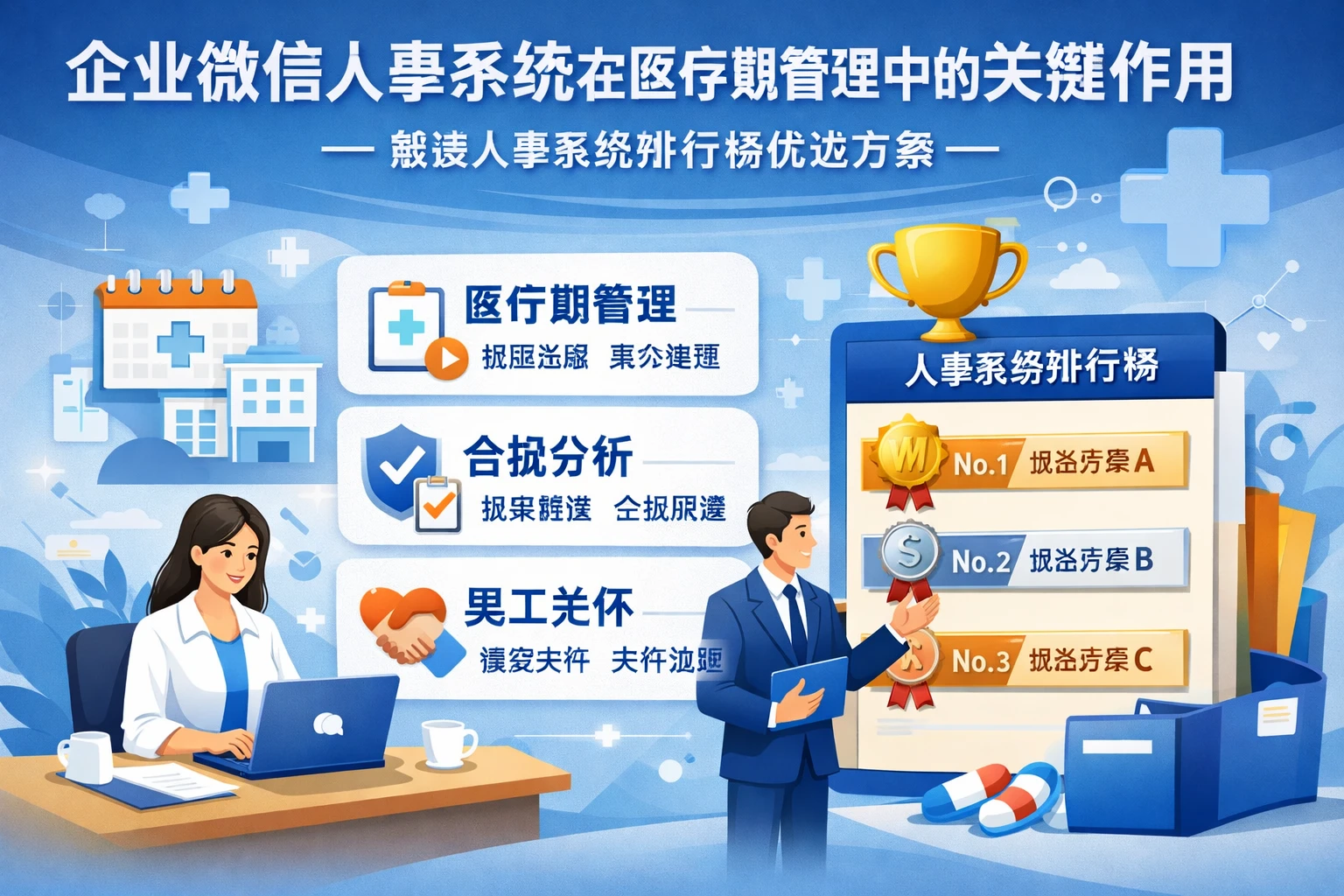 企业微信人事系统在医疗期管理中的关键作用——解读人事系统排行榜优选方案