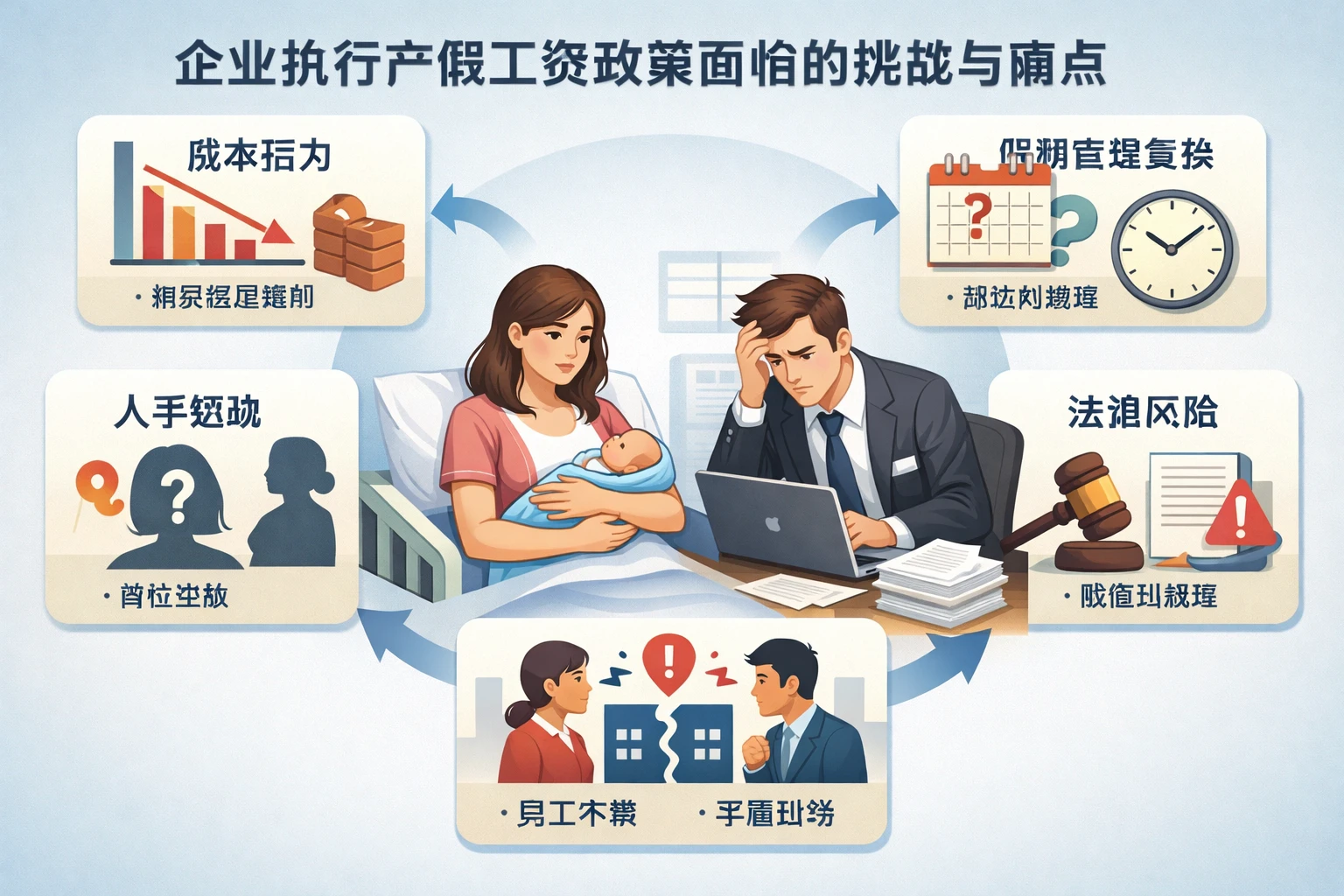 企业执行产假工资政策面临的挑战与痛点