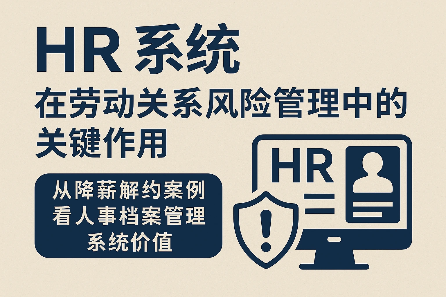 HR系统在劳动关系风险管理中的关键作用：从降薪解约案例看人事档案管理系统价值