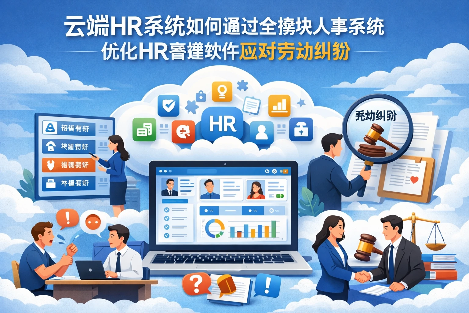 云端HR系统如何通过全模块人事系统优化HR管理软件应对劳动纠纷
