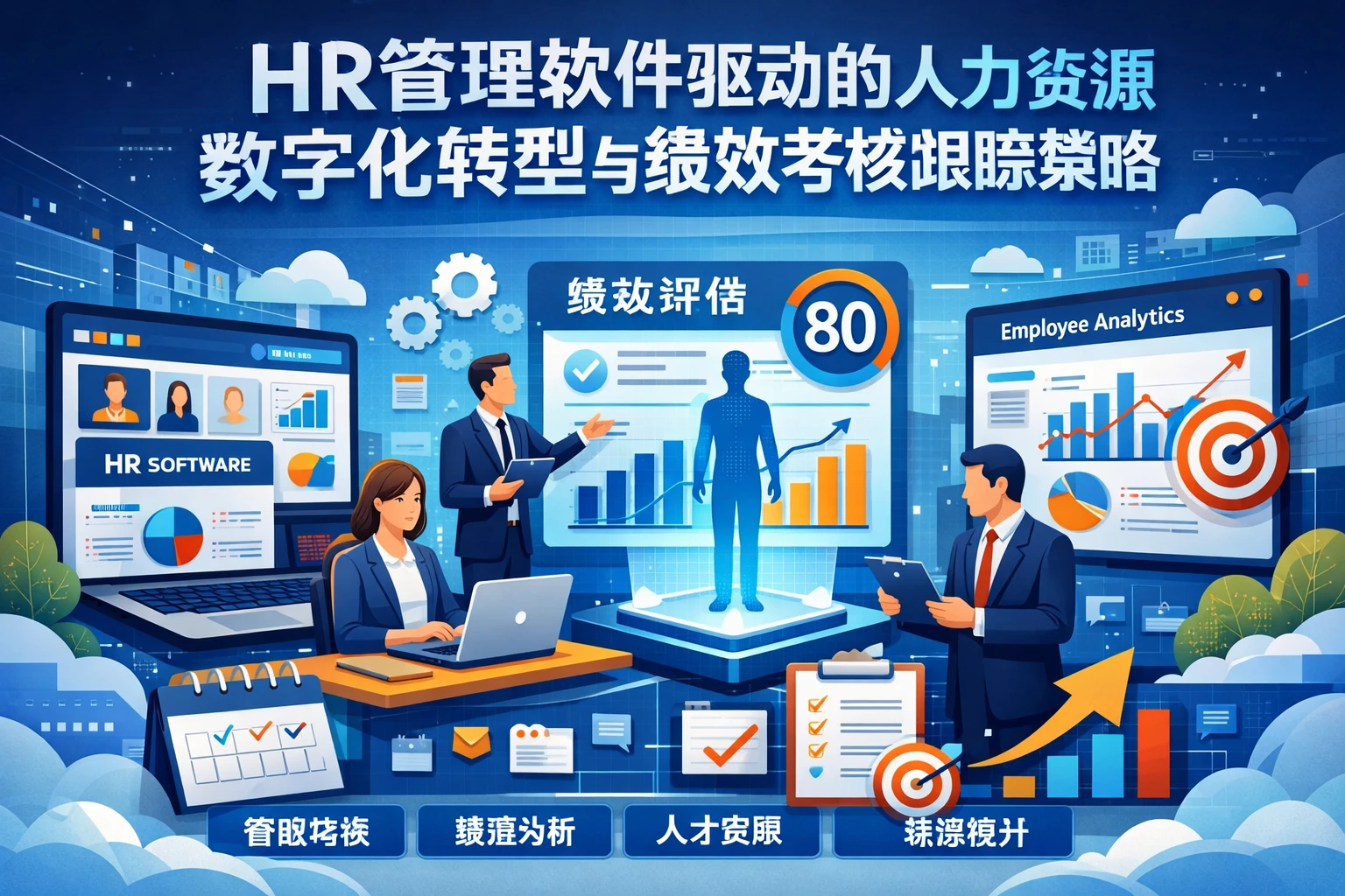 HR管理软件驱动的人力资源数字化转型与绩效考核跟踪策略