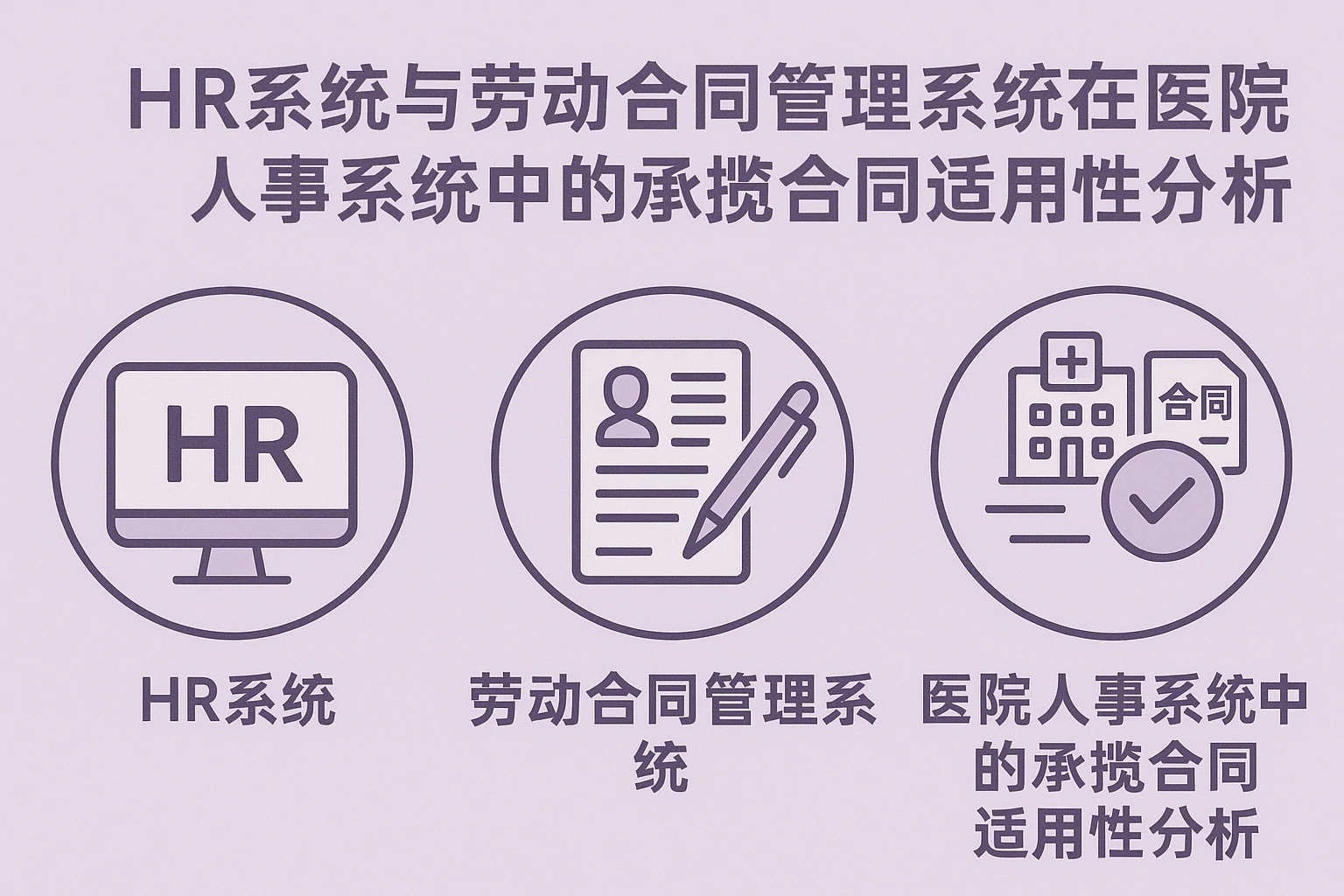 HR系统与劳动合同管理系统在医院人事系统中的承揽合同适用性分析