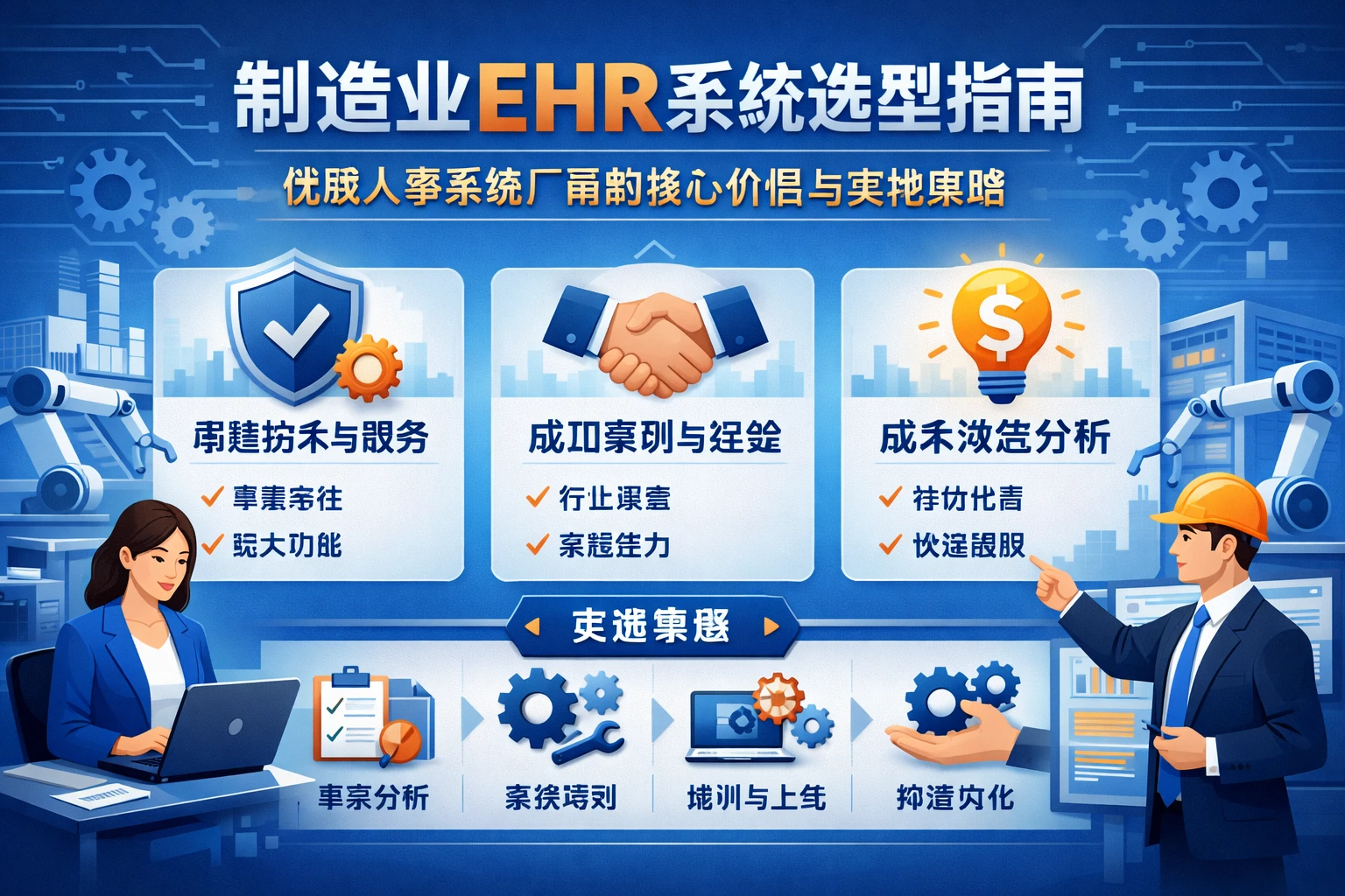 制造业EHR系统选型指南：优质人事系统厂商的核心价值与实施策略