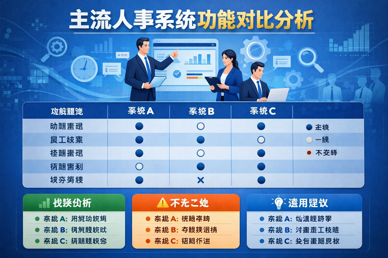 主流人事系统功能对比分析