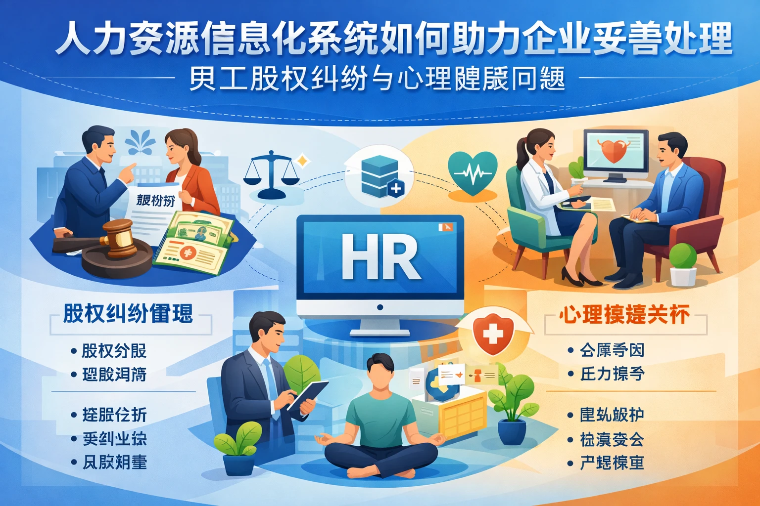 人力资源信息化系统如何助力企业妥善处理员工股权纠纷与心理健康问题