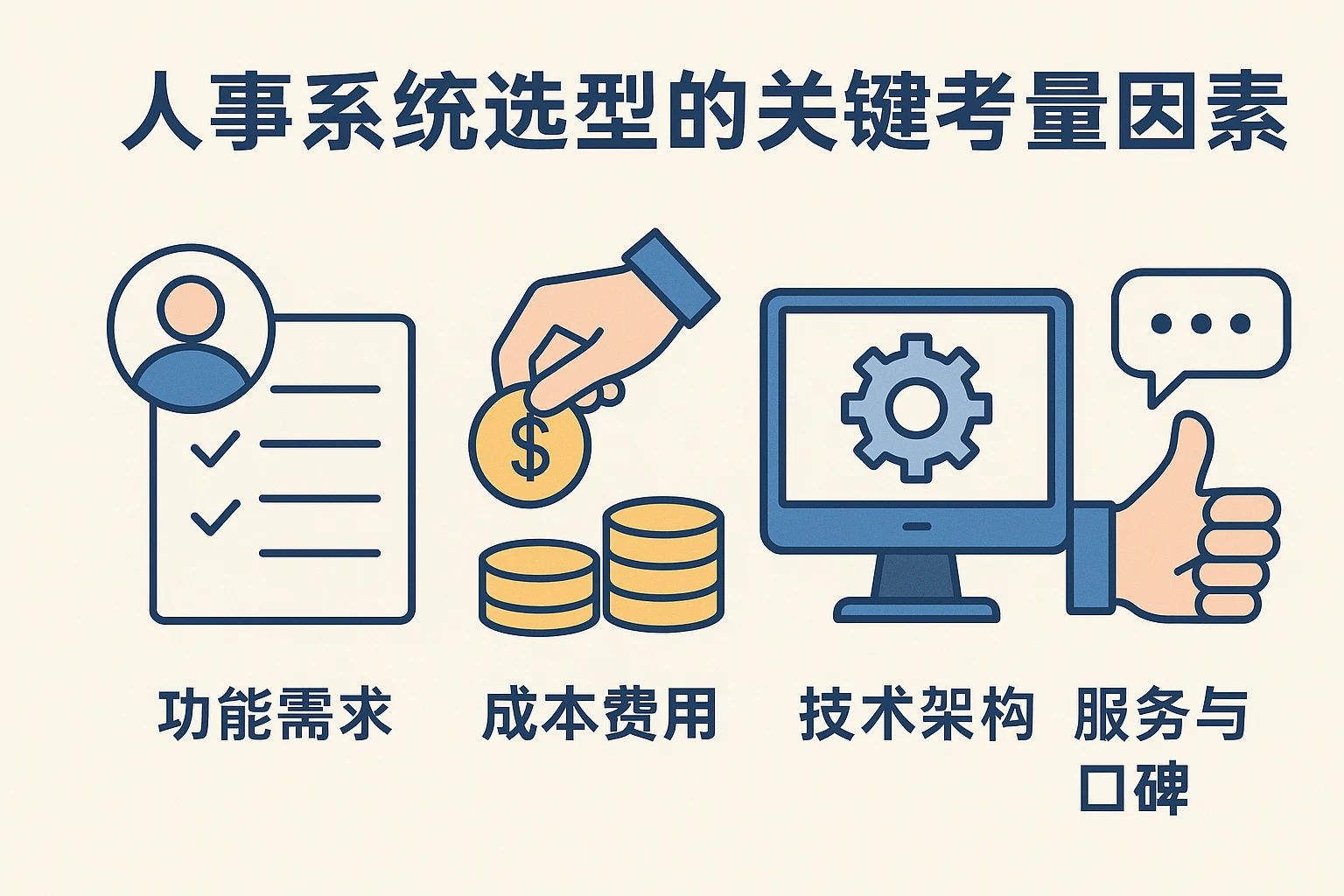 人事系统选型的关键考量因素