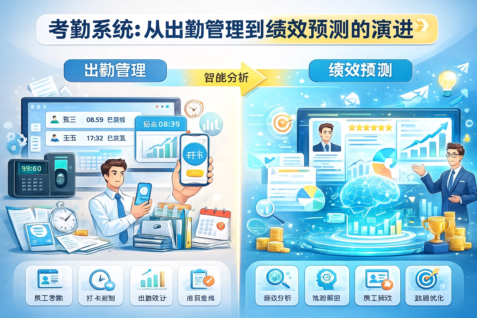 考勤系统：从出勤管理到绩效预测的演进