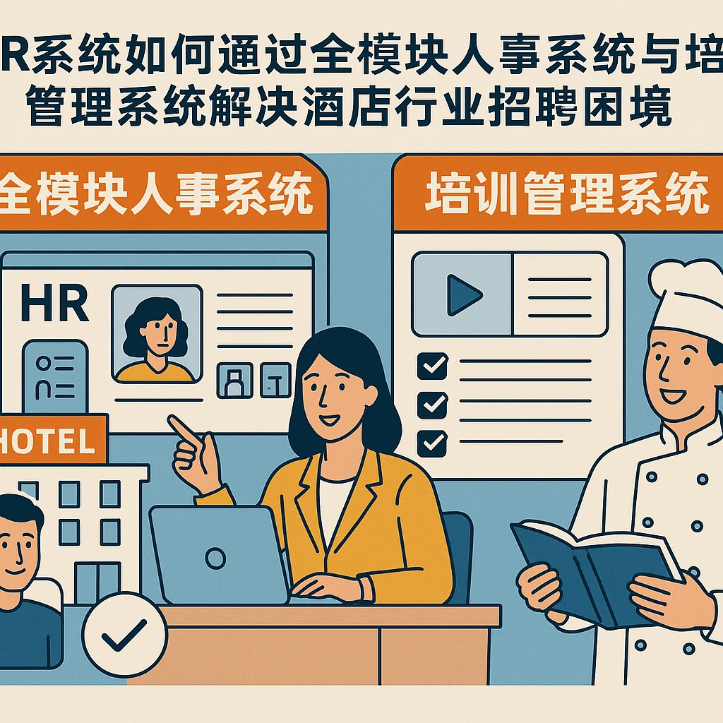 HR系统如何通过全模块人事系统与培训管理系统解决酒店行业招聘困境