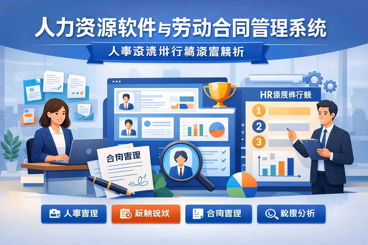 人力资源软件与劳动合同管理系统:人事系统排行榜深度解析