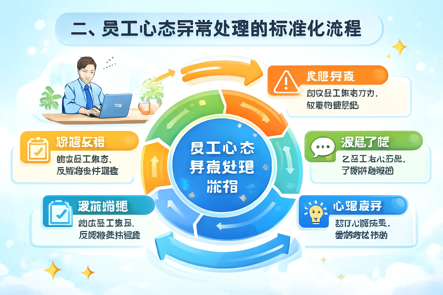 二、员工心态异常处理的标准化流程