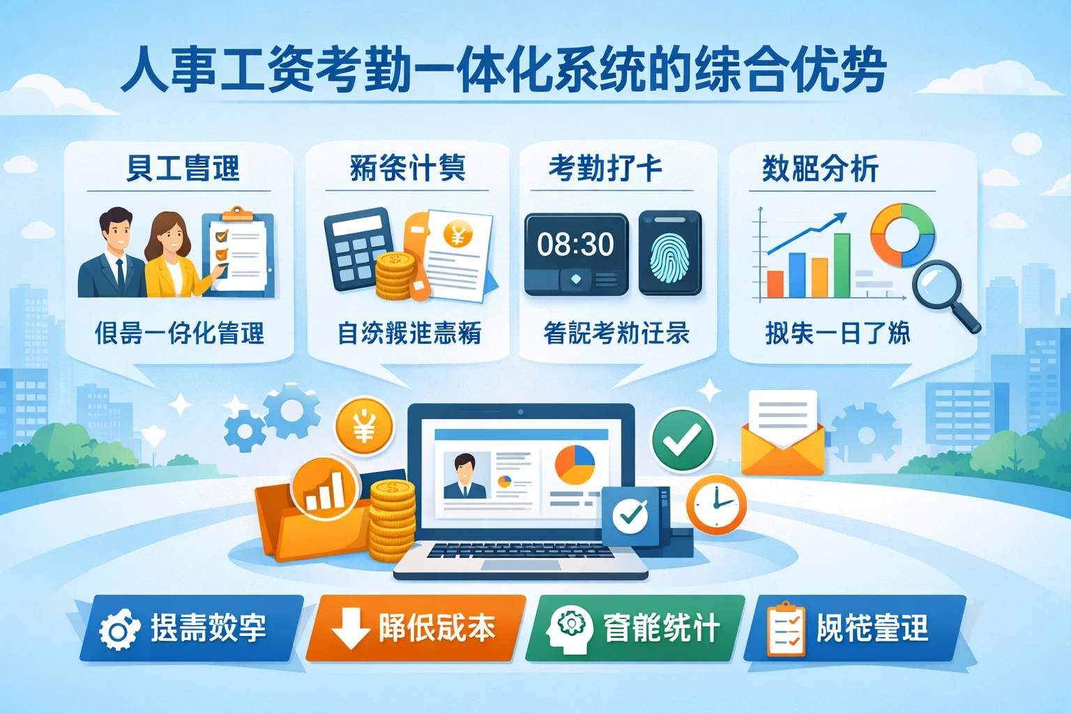 人事工资考勤一体化系统的综合优势