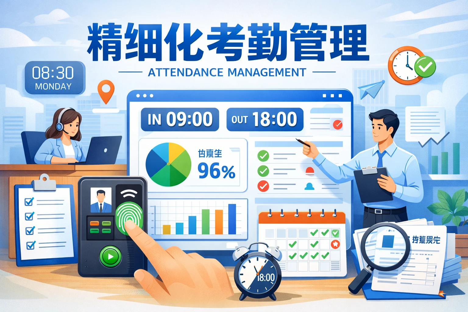 精细化考勤管理