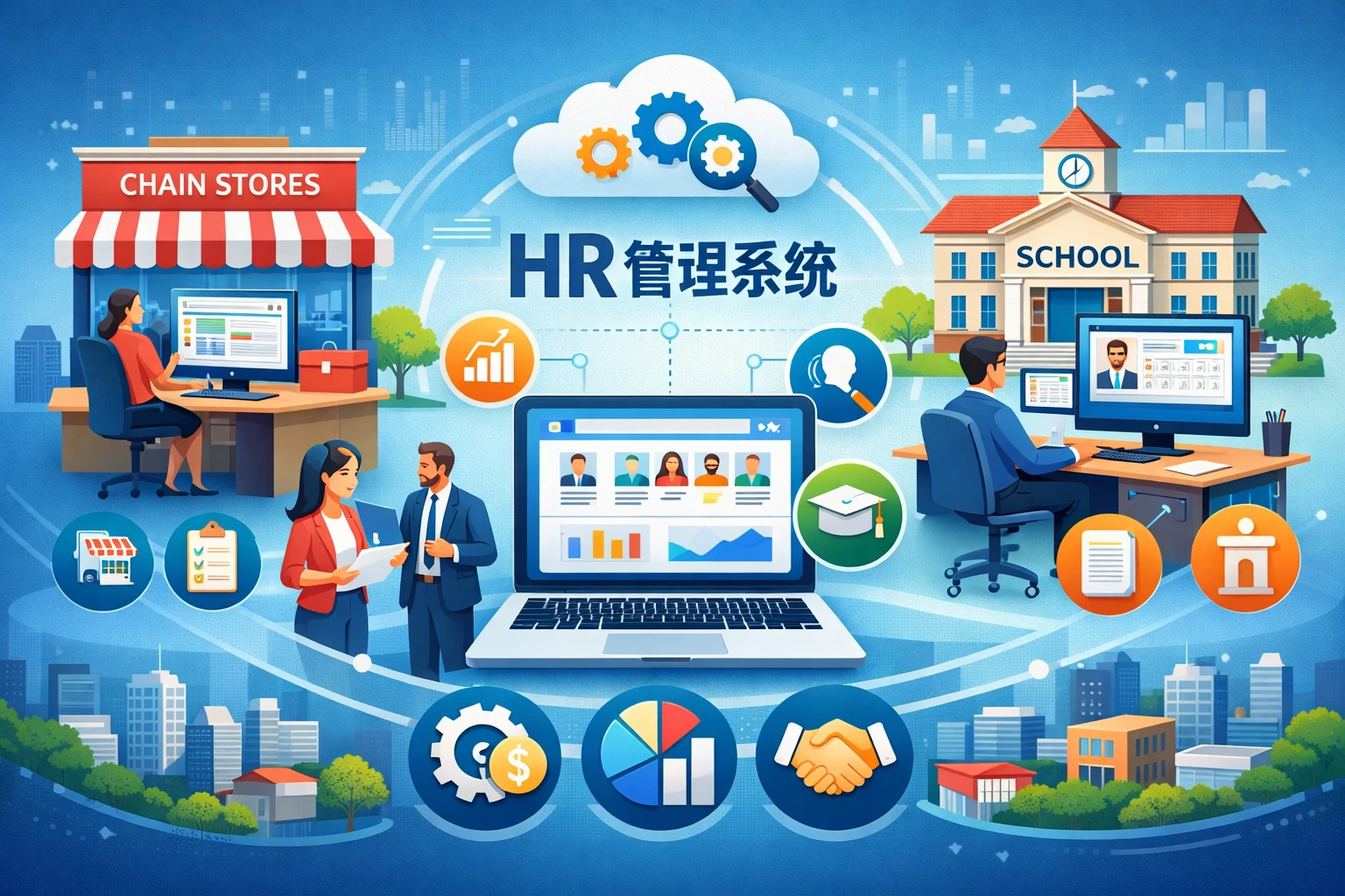 HR管理软件、连锁门店人事系统与学校人事管理系统在现代企业中的应用与价值