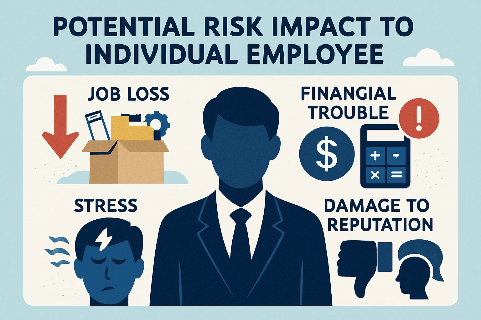 对员工个人的潜在风险影响
