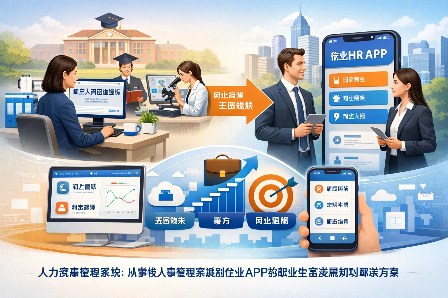 人力资源管理系统：从学校人事管理系统到企业APP的职业生涯发展规划解决方案