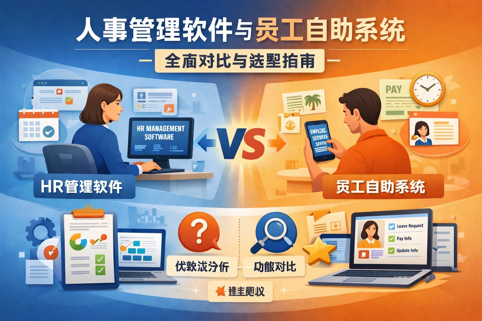 人事管理软件与员工自助系统：全面对比与选型指南