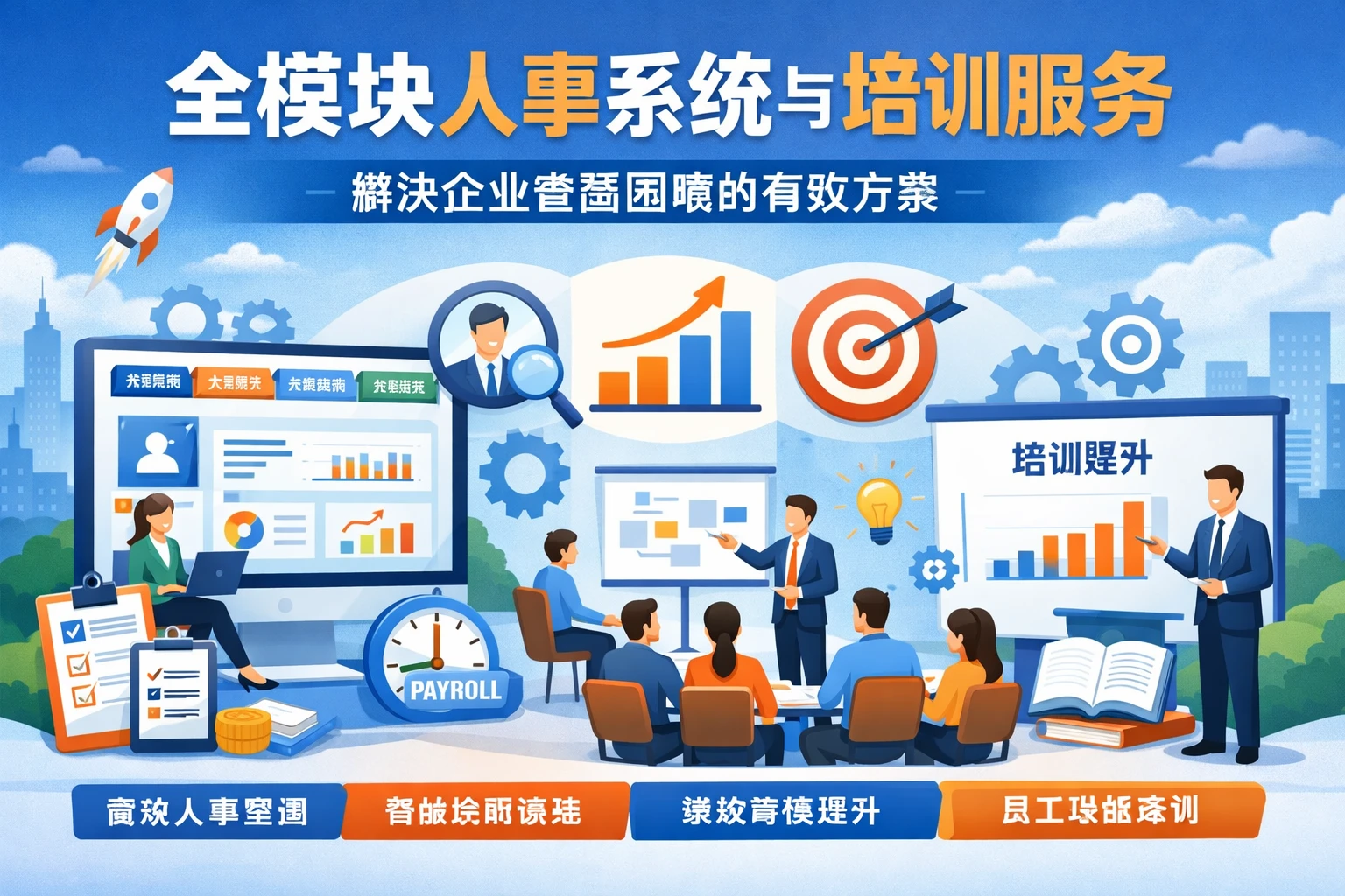 全模块人事系统与培训服务：解决企业管理困境的有效方案