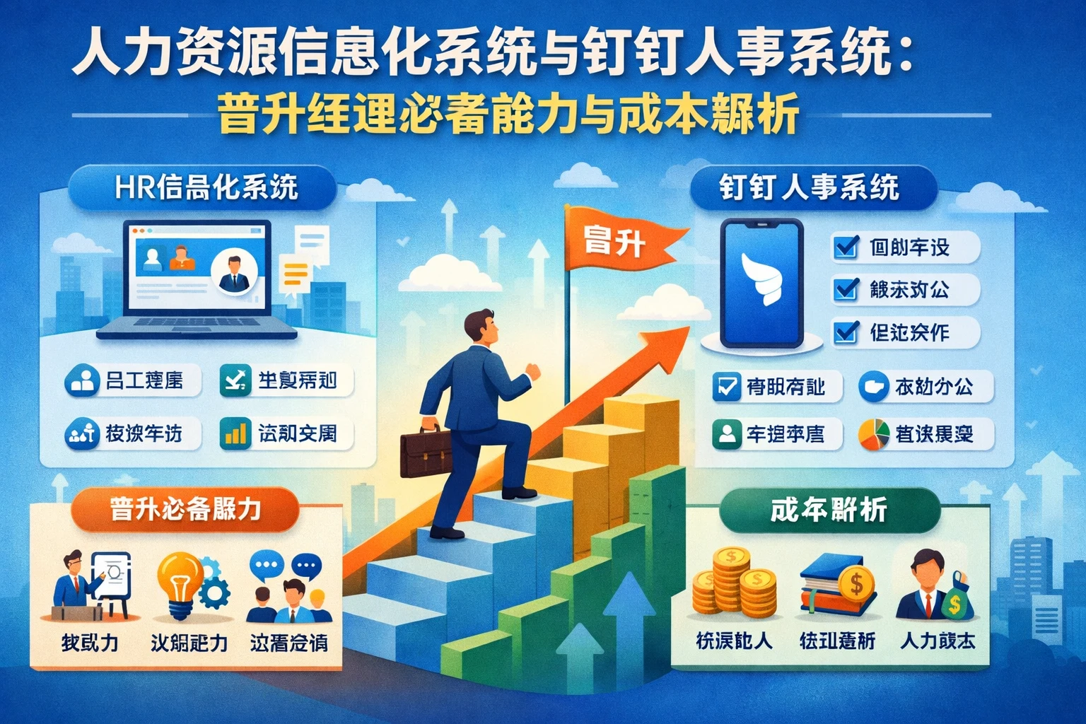 人力资源信息化系统与钉钉人事系统:晋升经理必备能力与成本解析