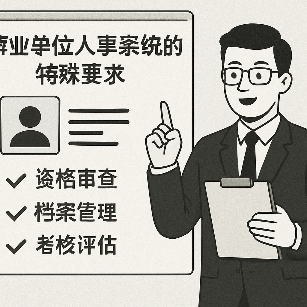 事业单位人事系统的特殊要求