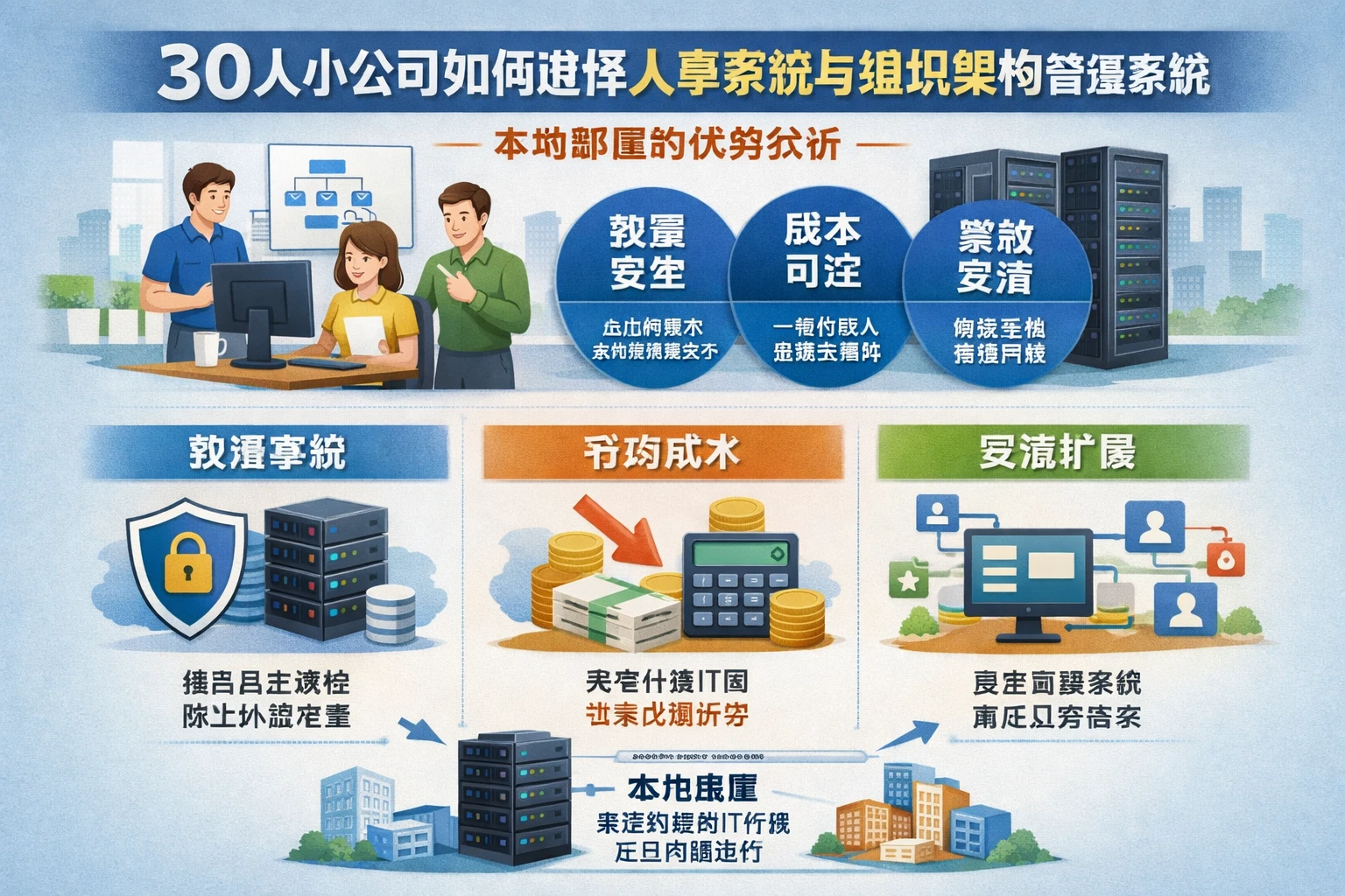 30人小公司如何选择人事系统与组织架构管理系统:本地部署的优势分析