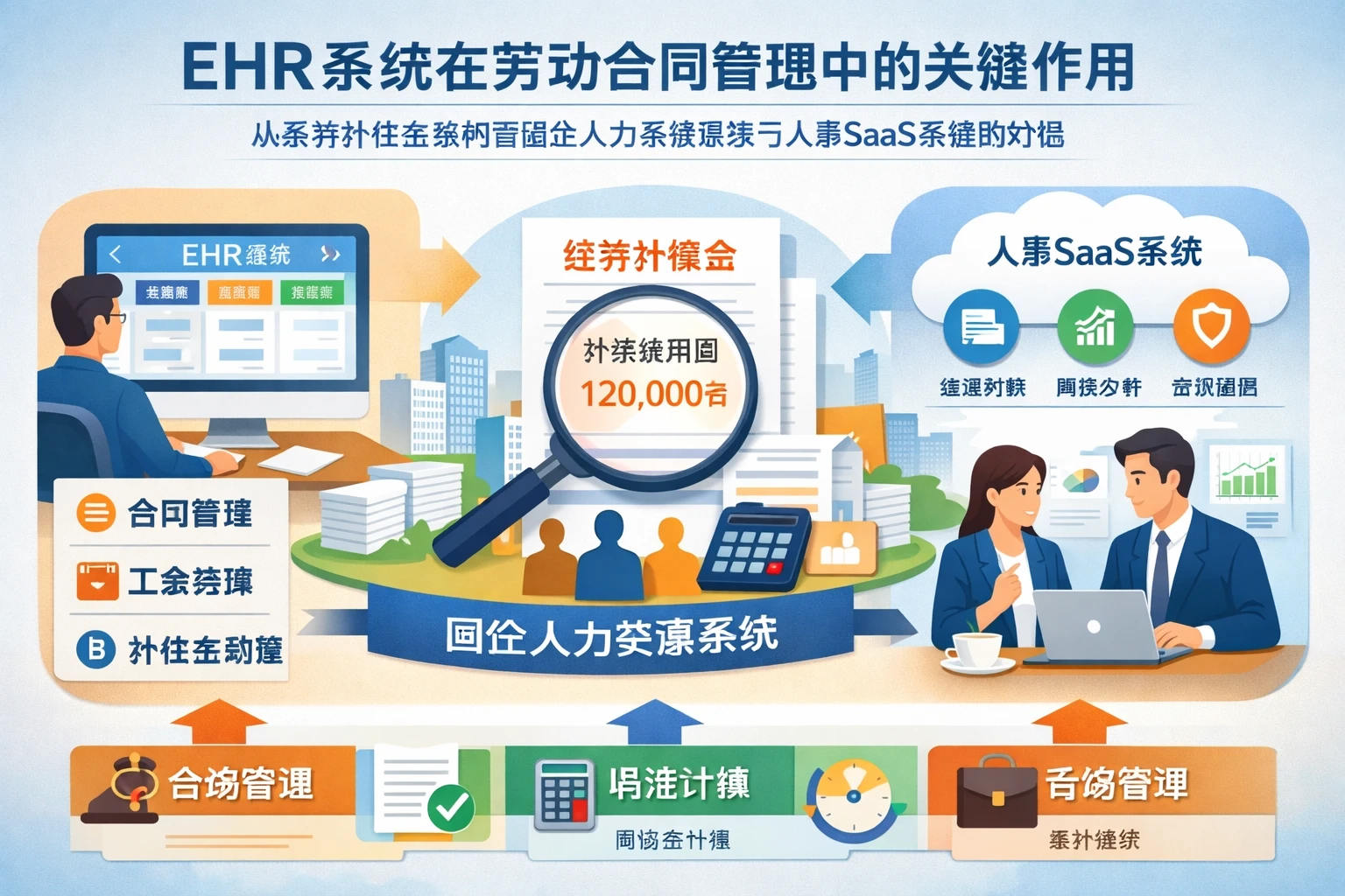 EHR系统在劳动合同管理中的关键作用：从经济补偿金案例看国企人力资源系统与人事SaaS系统的价值