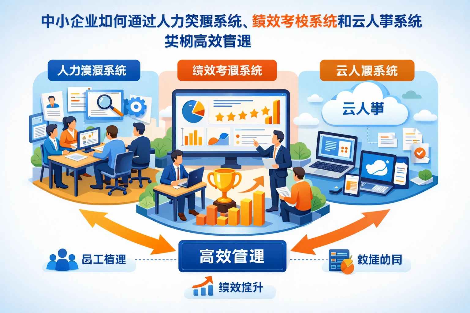 中小企业如何通过人力资源系统、绩效考核系统和云人事系统实现高效管理