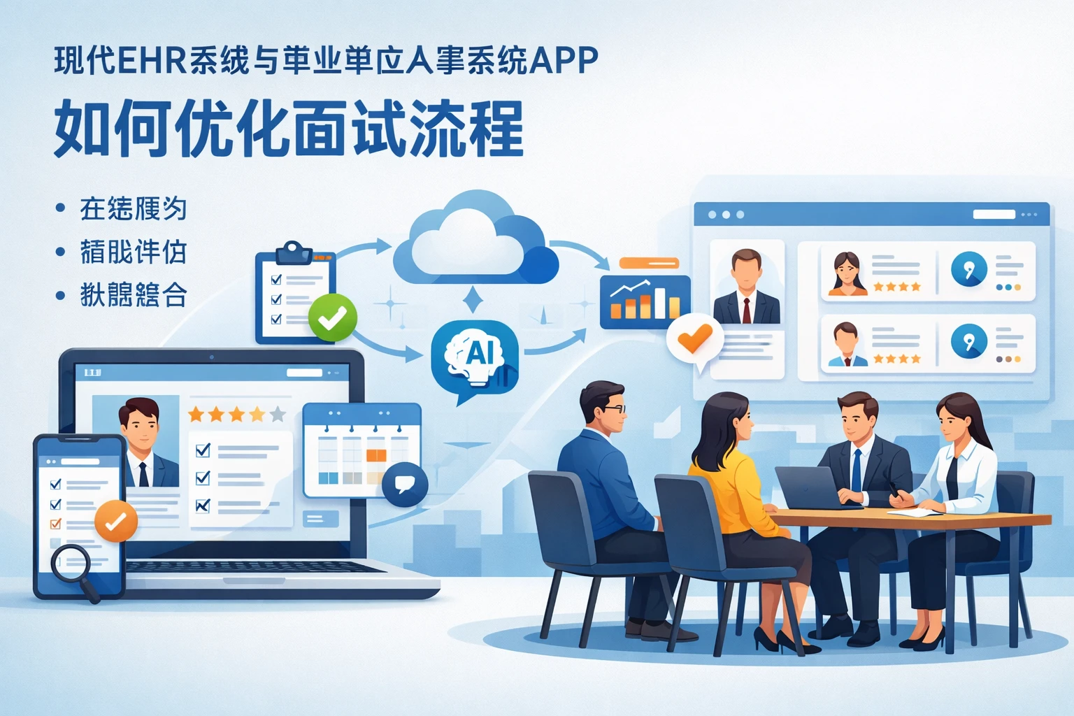 现代ehr系统与事业单位人事系统APP如何优化面试流程