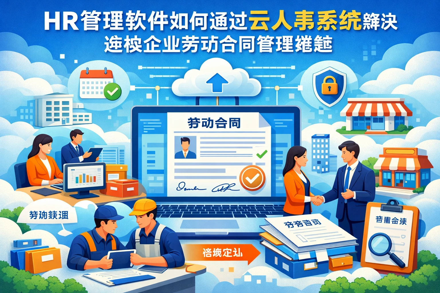 HR管理软件如何通过云人事系统解决连锁企业劳动合同管理难题