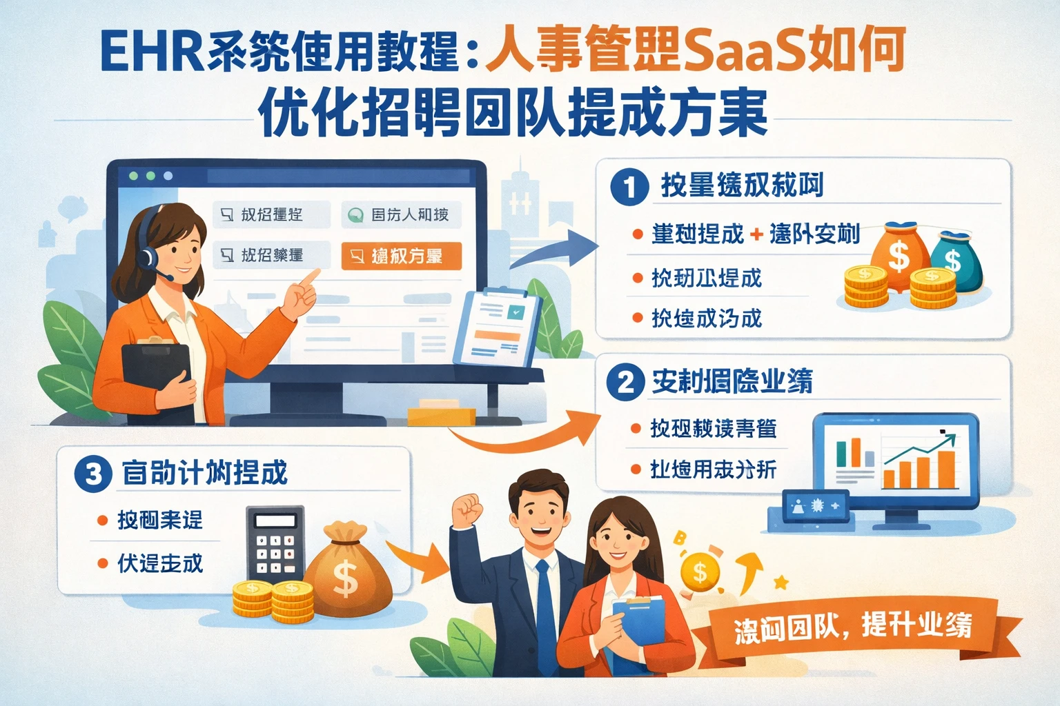 EHR系统使用教程：人事管理SaaS如何优化招聘团队提成方案