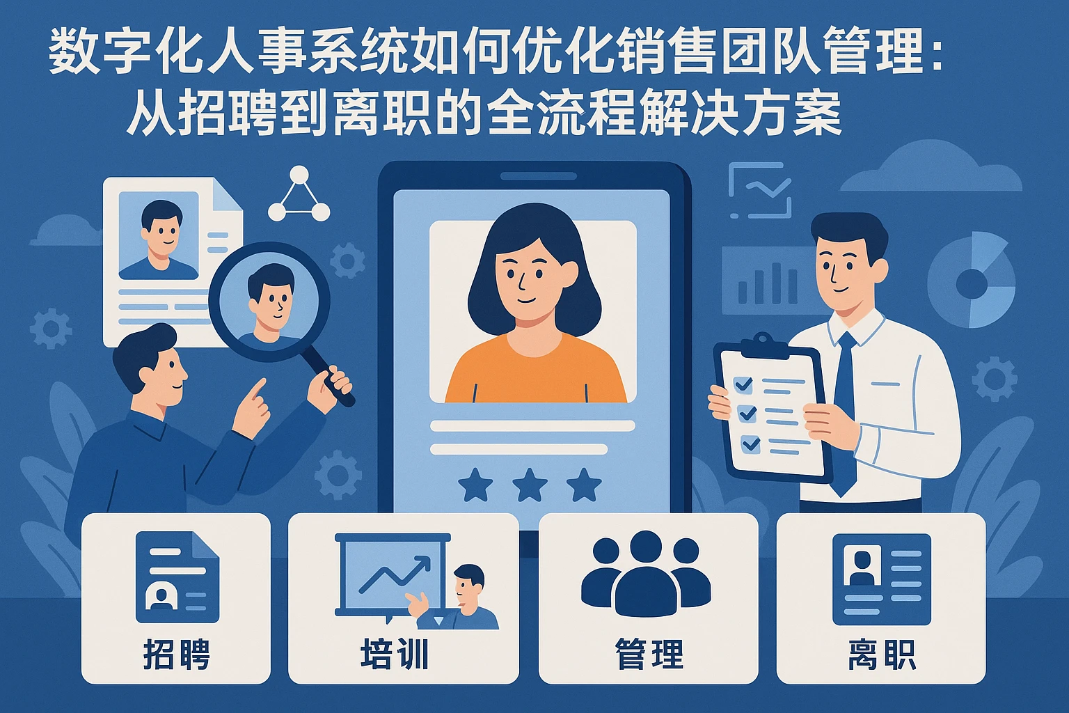 数字化人事系统如何优化销售团队管理:从招聘到离职的全流程解决方案