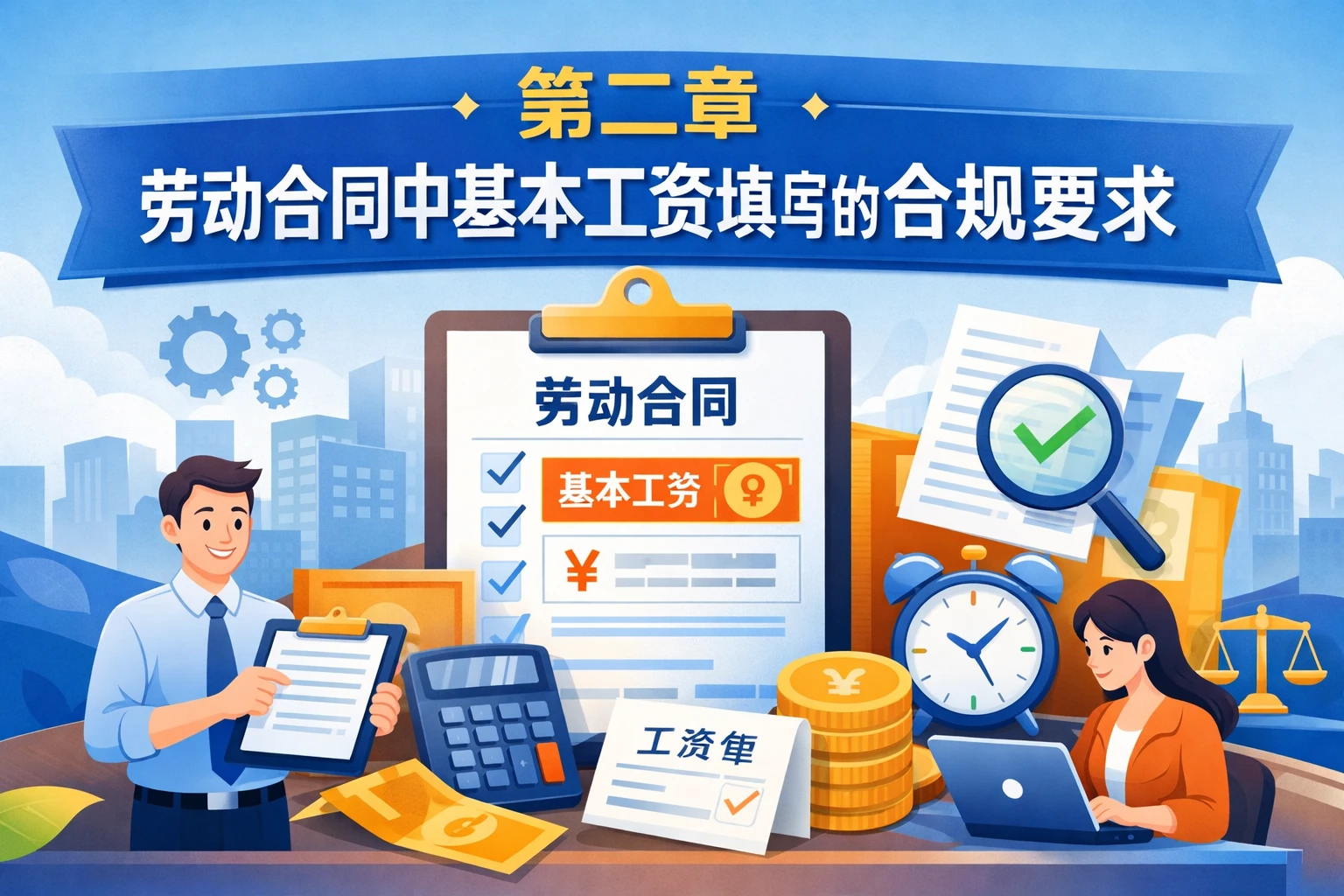 第二章 劳动合同中基本工资填写的合规要求