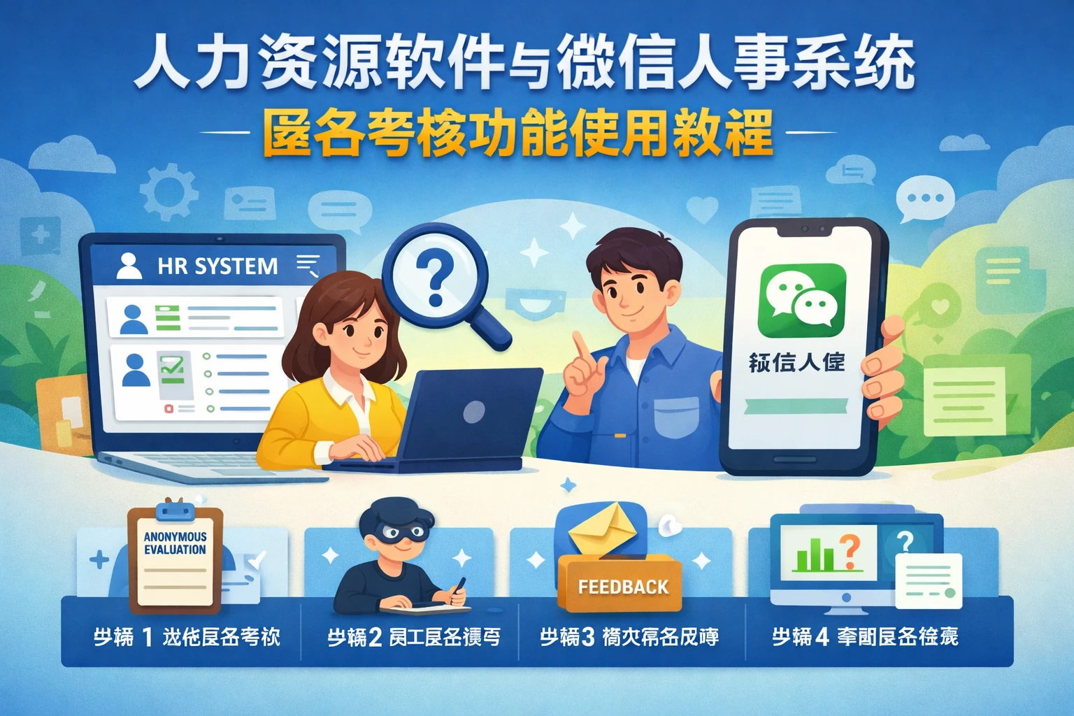 人力资源软件与微信人事系统：匿名考核功能使用教程