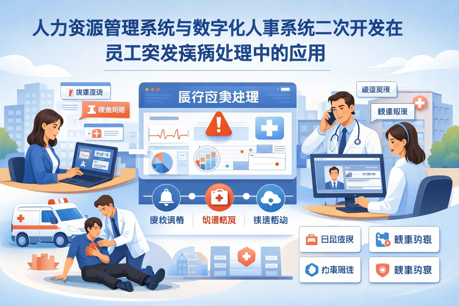 人力资源管理系统与数字化人事系统二次开发在员工突发疾病处理中的应用