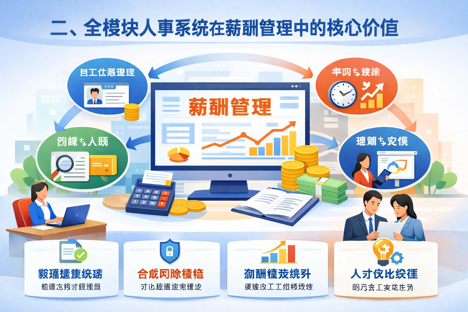 二、全模块人事系统在薪酬管理中的核心价值