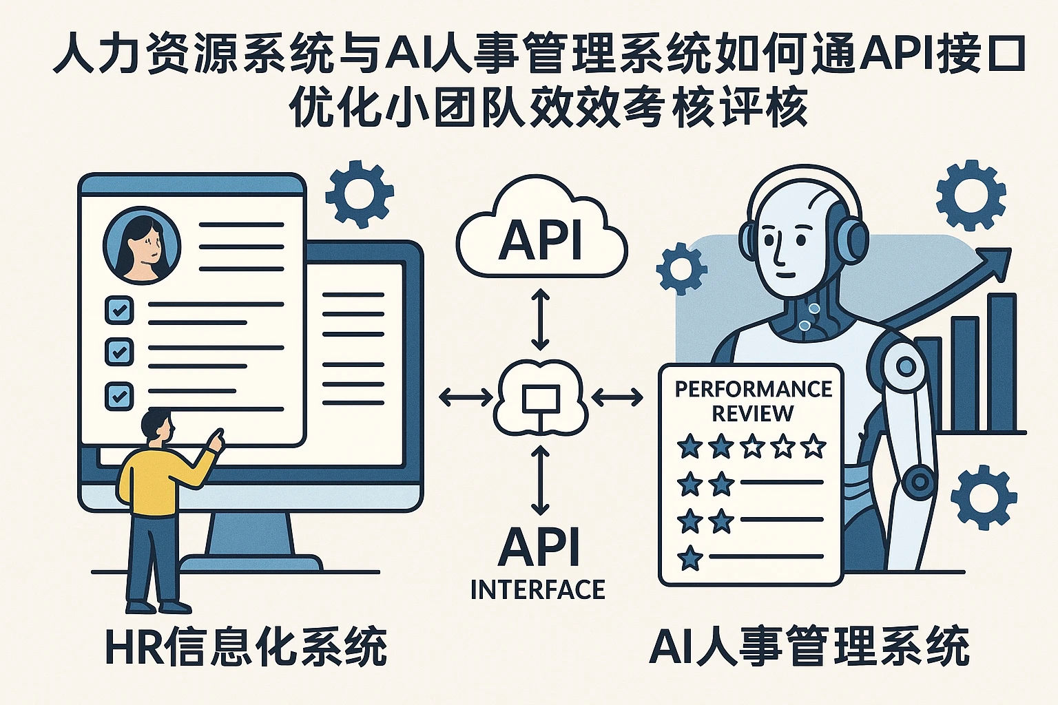 人力资源信息化系统与AI人事管理系统如何通过API接口优化小团队绩效考核