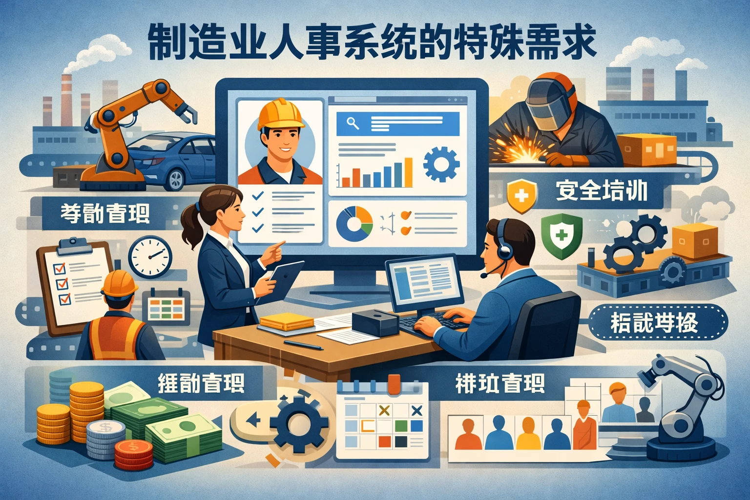 制造业人事系统的特殊需求