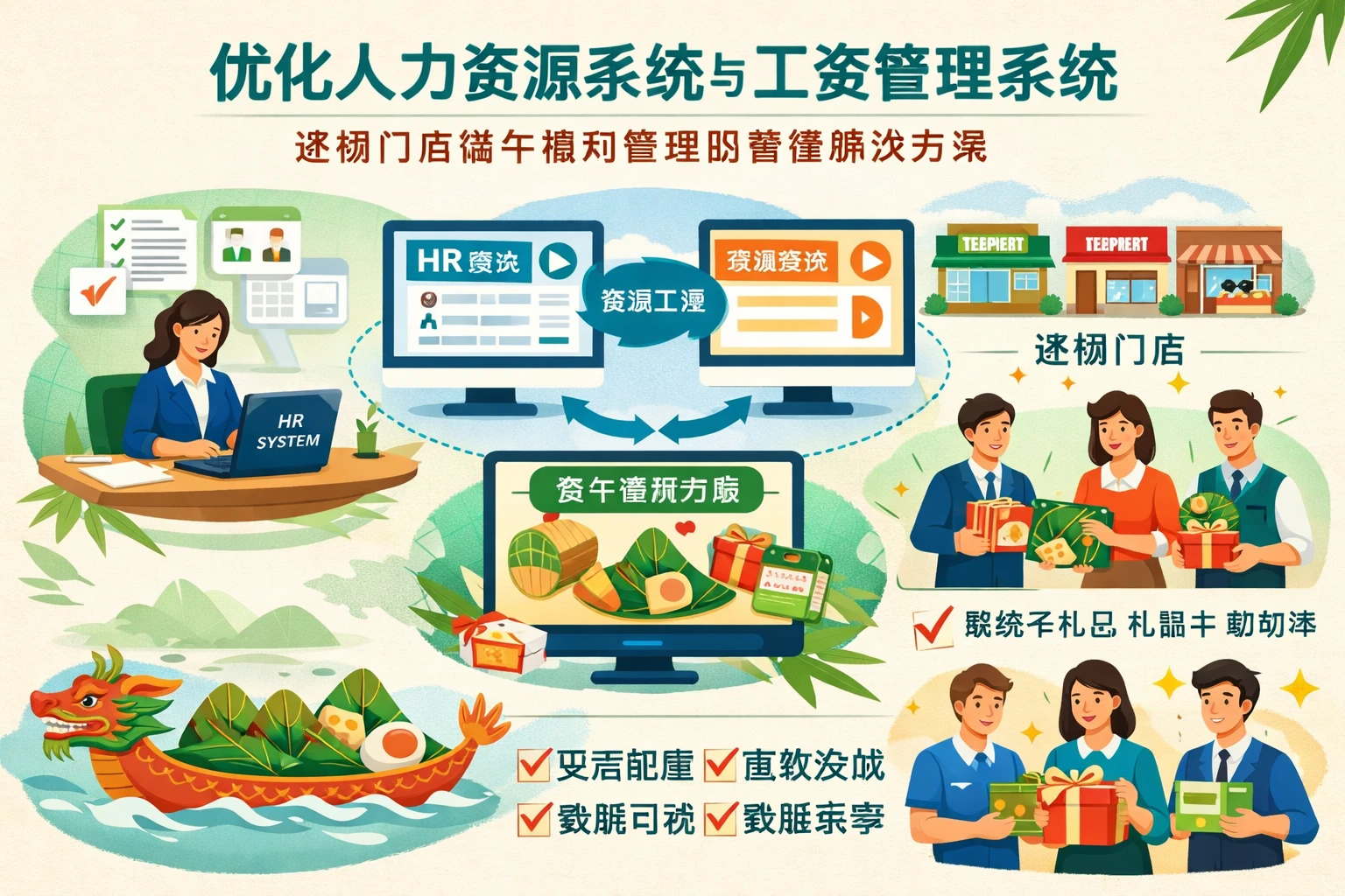 优化人力资源系统与工资管理系统:连锁门店端午福利管理的智慧解决方案